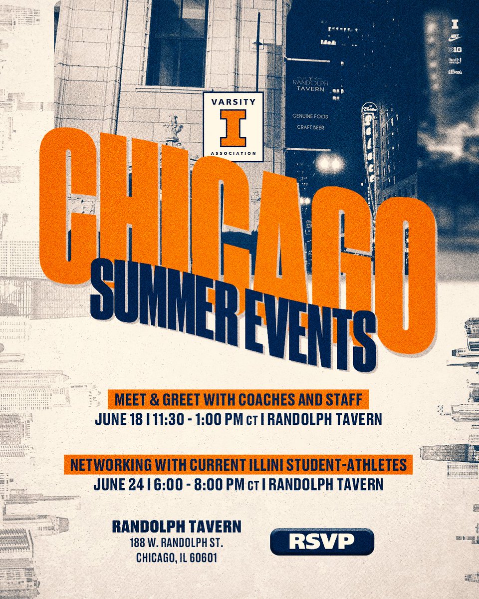 Varsity "I" (@varsityi) on Twitter photo REMINDER: Varsity "I" is offering two different opportunities to engage with those in the Chicagoland area, the first of which will happen this Wednesday!
Read the description of this image for more info!
To RSVP, please email varsityi@illinois.edu or call 217-333-7777. REMINDER: Varsity "I" is offering two different opportunities to engage with those in the Chicagoland area, the first of which will happen this Wednesday!
Read the description of this image for more info!
To RSVP, please email varsityi@illinois.edu or call 217-333-7777.