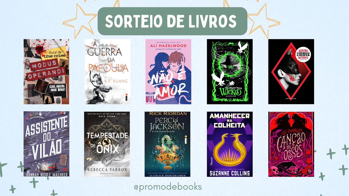 promodebooks's tweet photo. 🚨 Sorteio Relâmpago 🚨

🏆 UM livro do banner OU R$60 em livros da sua escolha OU PIX de R$60!

↪️ Regras:
• Seguir @promodebooks
• Dar RT nesse tweet
• Dar RT no tweet citado 

📆 Resultado: 17/06! https://t.co/o0Ty9PeYnK