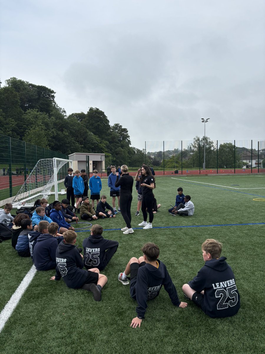 MCHSPhysEd's tweet photo. Great turnout for our P7 transition day🏅

Thank you to some of our Sports Development classes for helping run each station, we couldn’t have done it without you👏🏼

Thanks to Brandon for organising @ActiveSchoolsER 

#MearnsCastlePE https://t.co/5b393pACFn