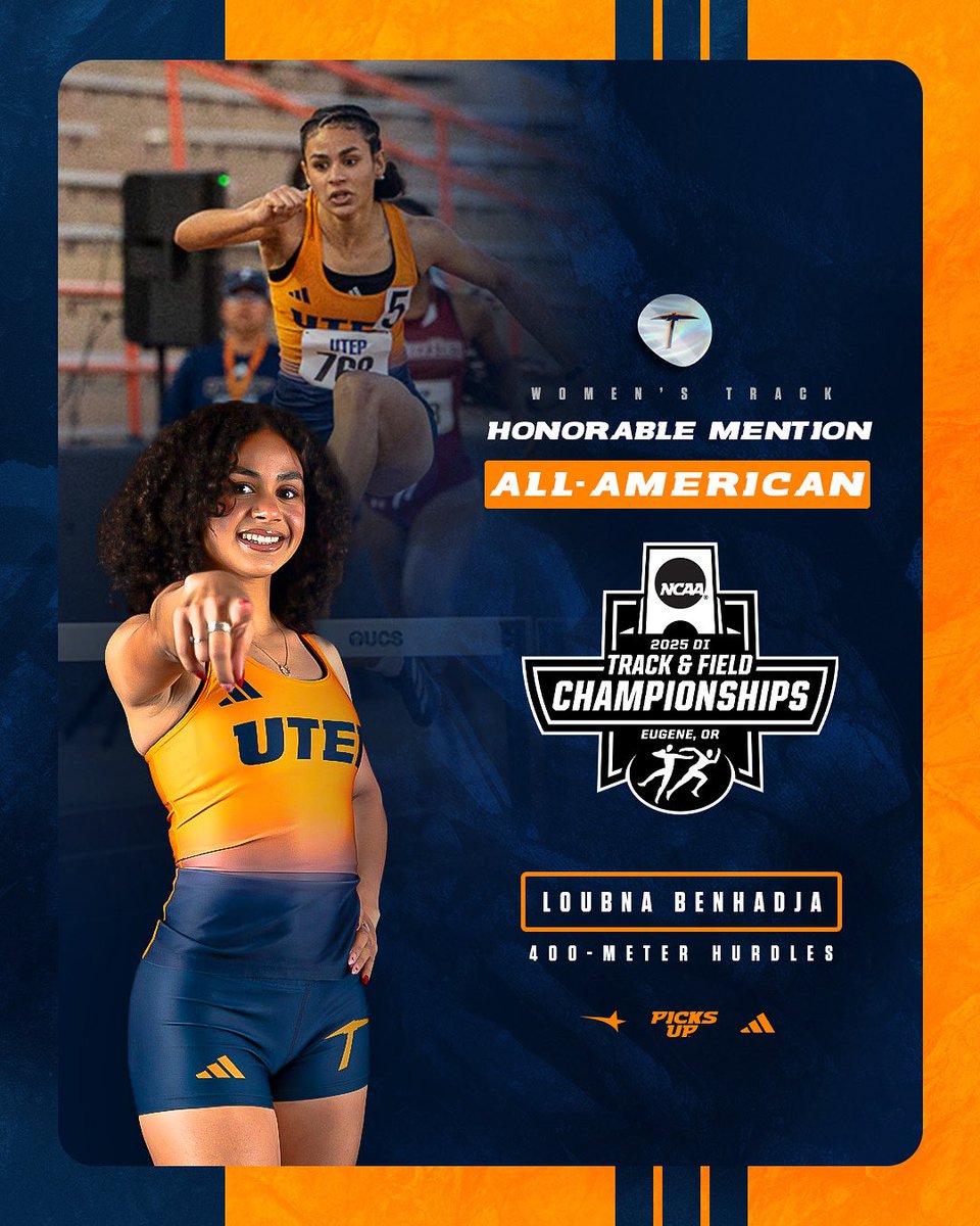 UTEPTrack's tweet image. Our All-Americans ๐ค
#PicksUp | #NCAATF | @NCAATrackField
