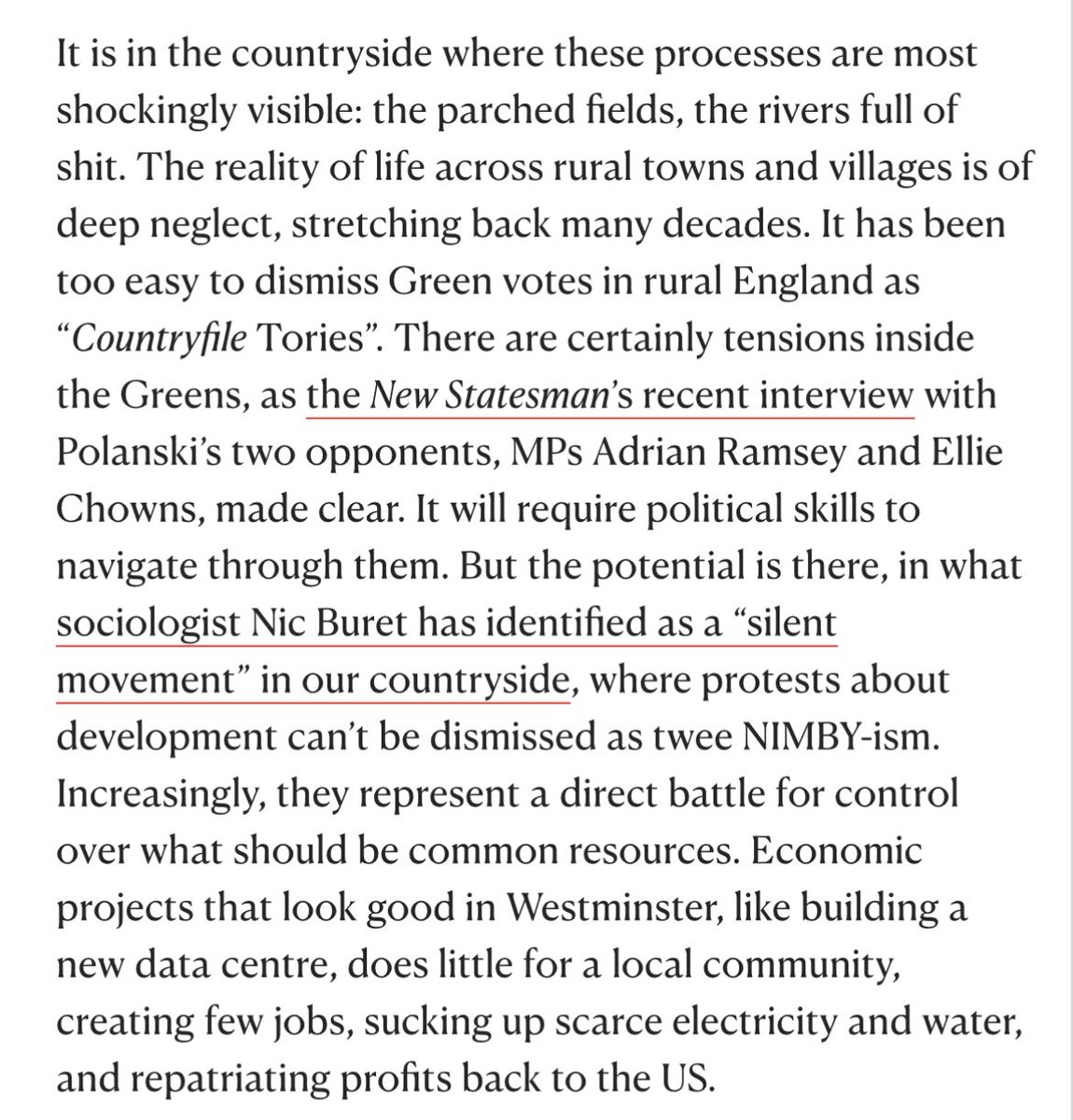 meadwaj's tweet image. New from me in @NewStatesman: how the Greens under Zack Polanski can win over Labour’s urban heartlands, and how “eco-populism” can be the glue that holds a new left coalition together. (Link to article below.)