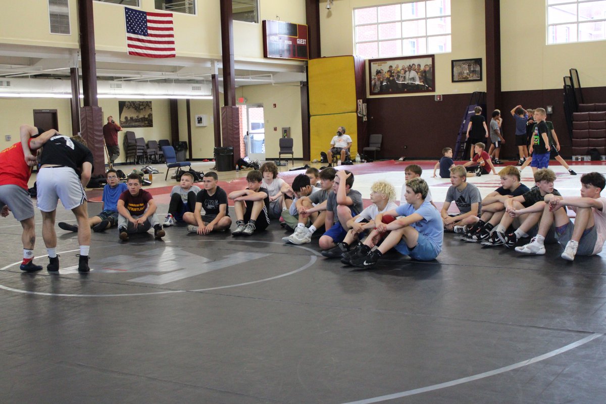 FMS_Caissons's tweet photo. Hitt-Millar Field House was quiet for a few weeks, but burst back to life for Coach Terry Water's annual wrestling camp. Thank you to the coaches, staff, and wrestlers that joined us for a great week of wrestling. Come back, soon! https://t.co/ajYvPYW014