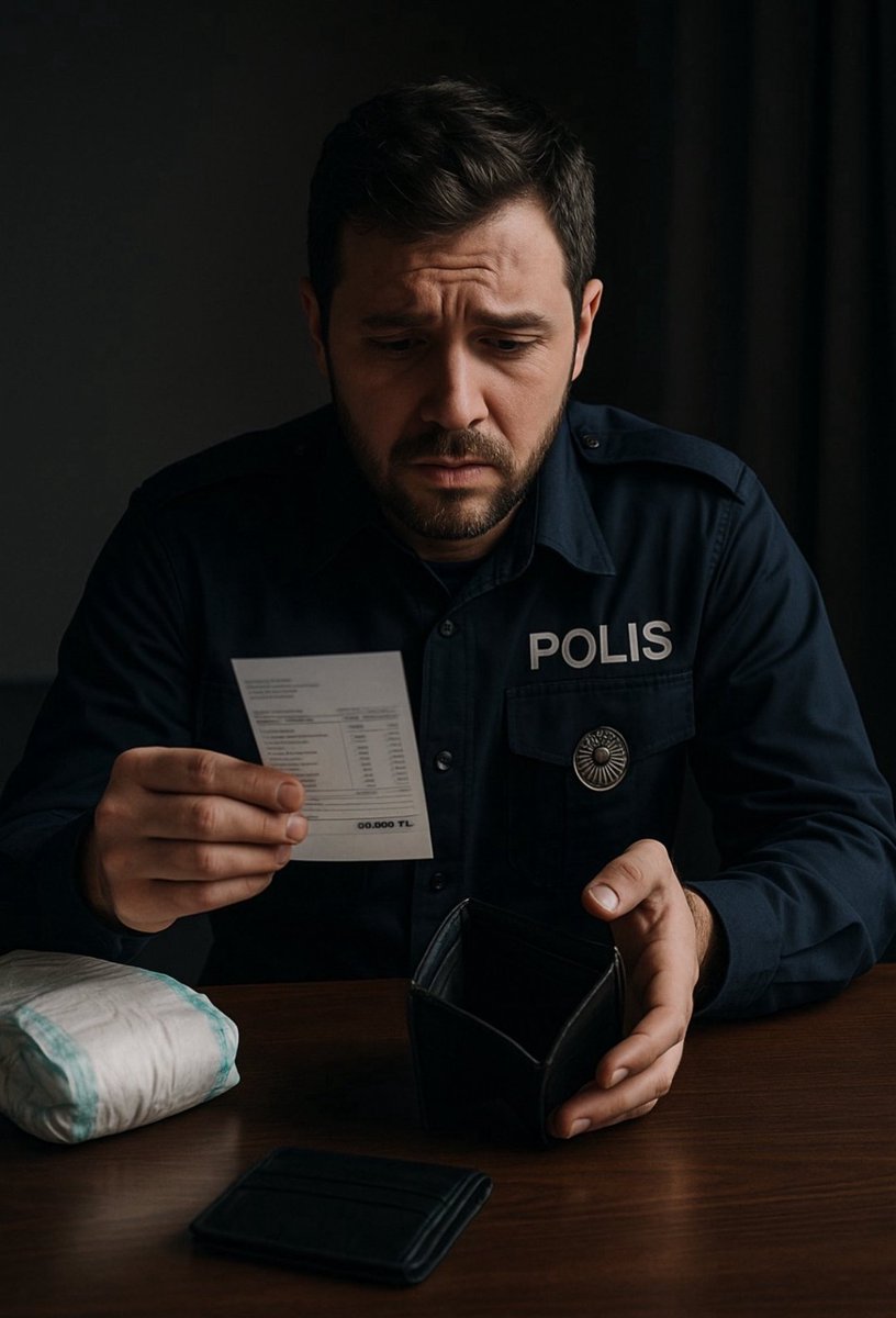 AvukatbeyTR's tweet photo. Bir polis, ay sonunda 56 bin TL maaşla;
- 30 bin Kira,
- 15.000 Çocuk masrafı,
- 20 bin Gıda ve fatura 
- 5 bin yakıt ve araca ödeme yapıyor 
Geriye kalan = " - 14 bin TL" Yani her ay içeri giriyor. 

🔴 Ek Mesai Ücreti, bir lüks değil, zorunluluktur.
 #PolisindeAilesiVar https://t.co/KITZrMyEBB