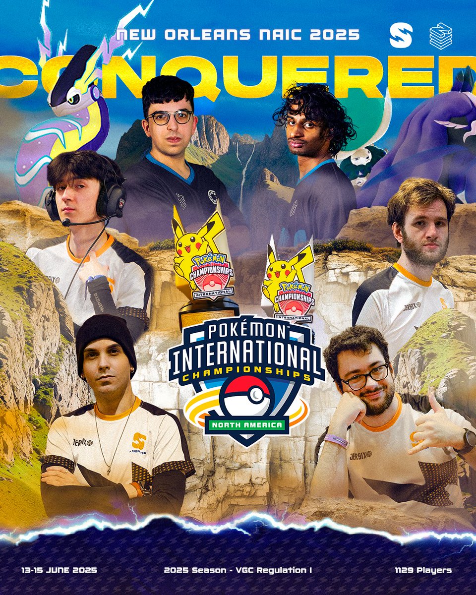 ⚡NAIC is in the book thanks to <a href="/FedeCampoVGC/">Federico Camporesi</a> and <a href="/marc0fier0/">marcofiero</a> reaching the finals, won in the end by Fede.  <a href="/cereevgc/">🍒🫐</a>  made it Top16, <a href="/SanvyVGC/">Sanvy</a> Top32, <a href="/shairaba/">|LAVATO SU| Shabarai</a> got Day2 and his WCS invite and <a href="/MarcoMarras18/">LuckyVGC</a> clinched his invite too.

We couldn't ask more for this past weekend⚡