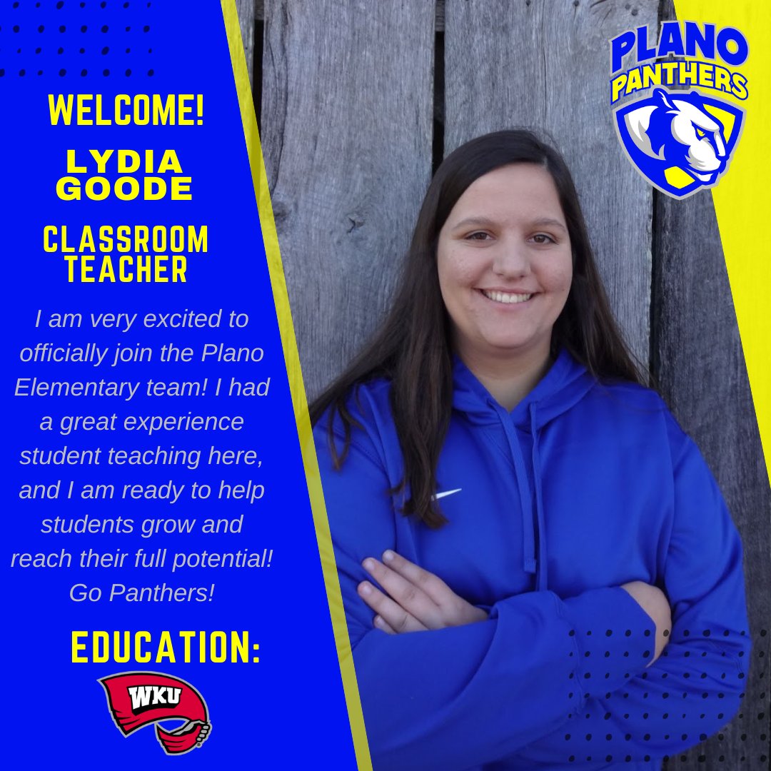 PlanoPanthers's tweet image. Welcome to Plano Elementary!