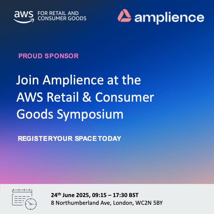 Heading to the AWS Retail &amp; Consumer Goods Symposium in London?

Come and see how Amplience is redefining the content supply chain.

Booth 8 | June 24 | 09:15–17:30 BST

Message us to book time in.

#AWSRetail #ContentFactory #HeadlessCMS #DigitalExperience #RetailInnovation
