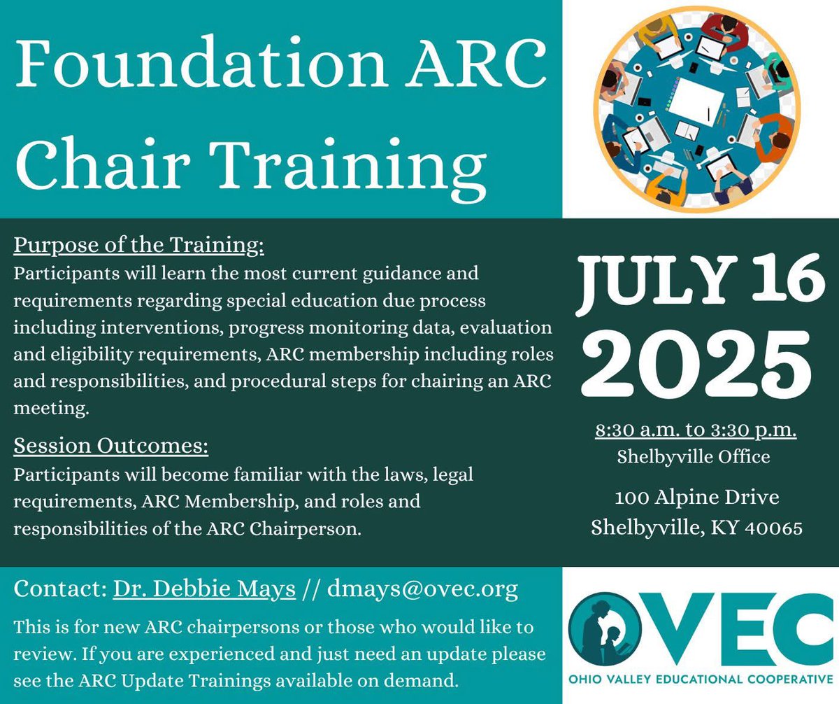 Register today for our Foundation ARC Chair Training ➡ docs.google.com/forms/d/1TETLg…