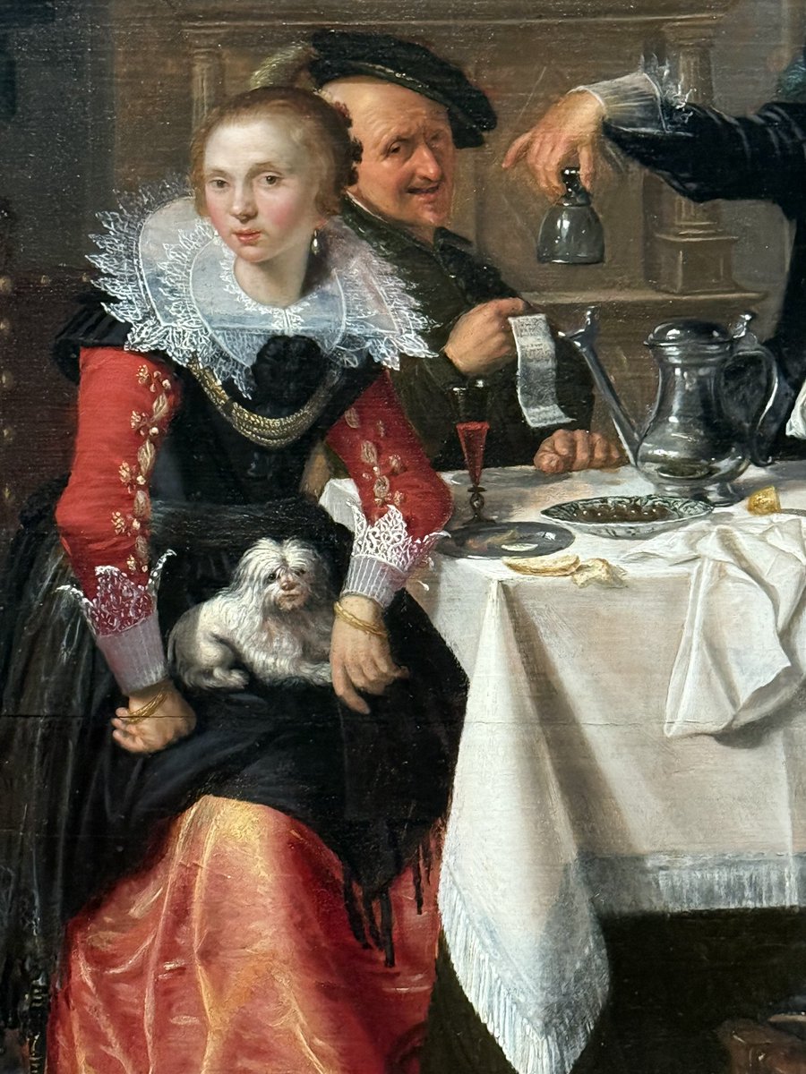 Придумала развлечение в музее — искать собачек среди экспонатов. В амстердамском Ряйксмузее нашла 130! Вот например смешные голожопики