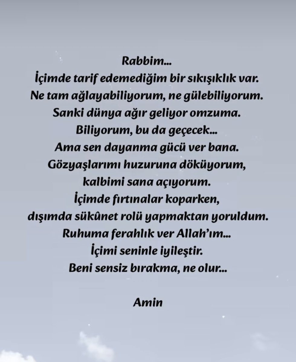 Ne olur sen tut elimden Rabbim 🤲🏻🥺