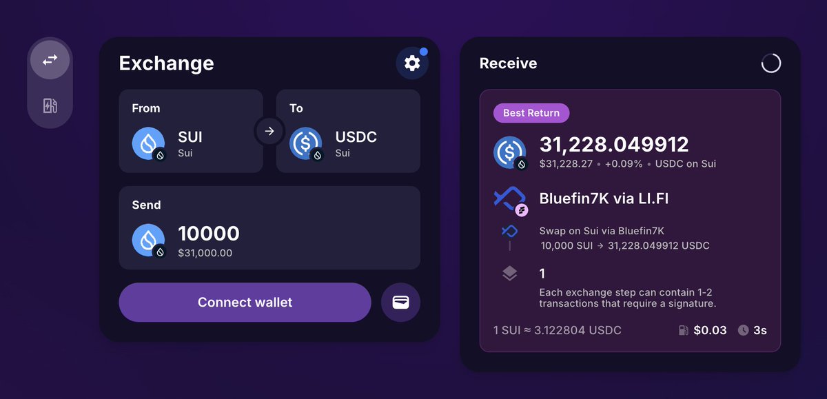 The <a href="/SuiNetwork/">Sui</a> experience on Jumper just levelled up with the meta-aggregator <a href="/bluefinapp/">Bluefin</a> now part of our Sui stack 💙

This unlocks deeper liquidity and more tokens on Sui to Make. The. Jump to 💧