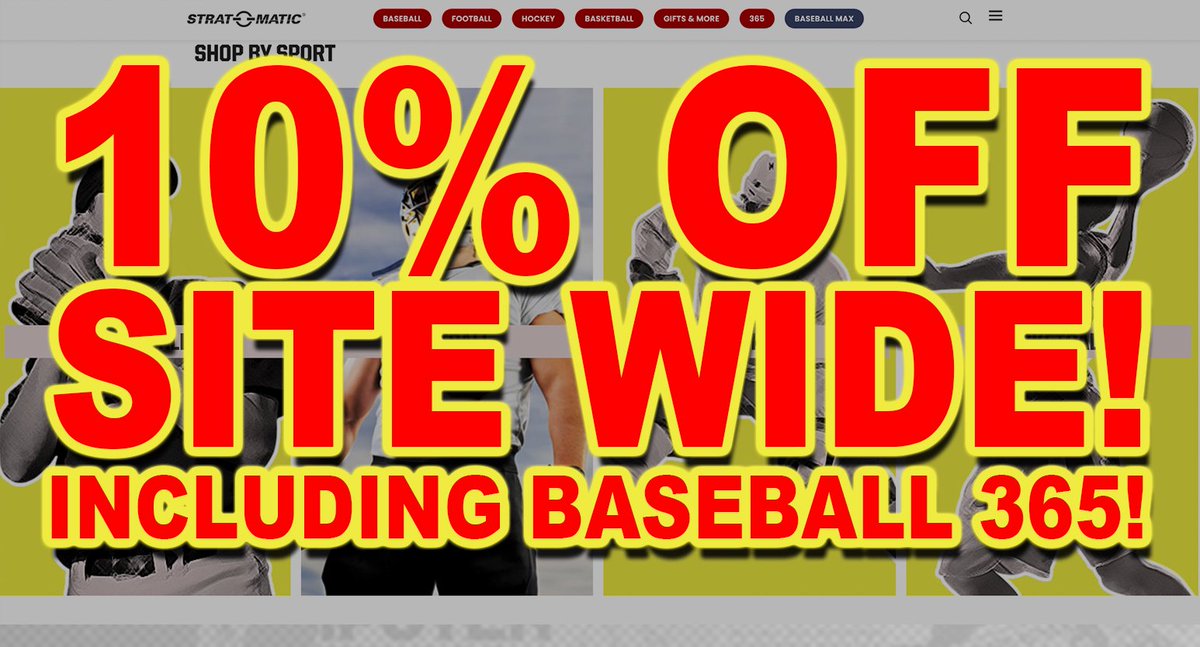 Strat On! 
EXPIRES 6/20 AT NOON ET. DISCOUNT CANNOT BE APPLIED TO PREVIOUS PURCHASES. CANNOT BE COMBINED WITH OTHER DISCOUNTS. NO DISCOUNT CODE REQUIRED. OFFER EXCLUDES GIFT CARDS, BASEBALL MAX, AND DIAMOND GEMS DEAD BALL.