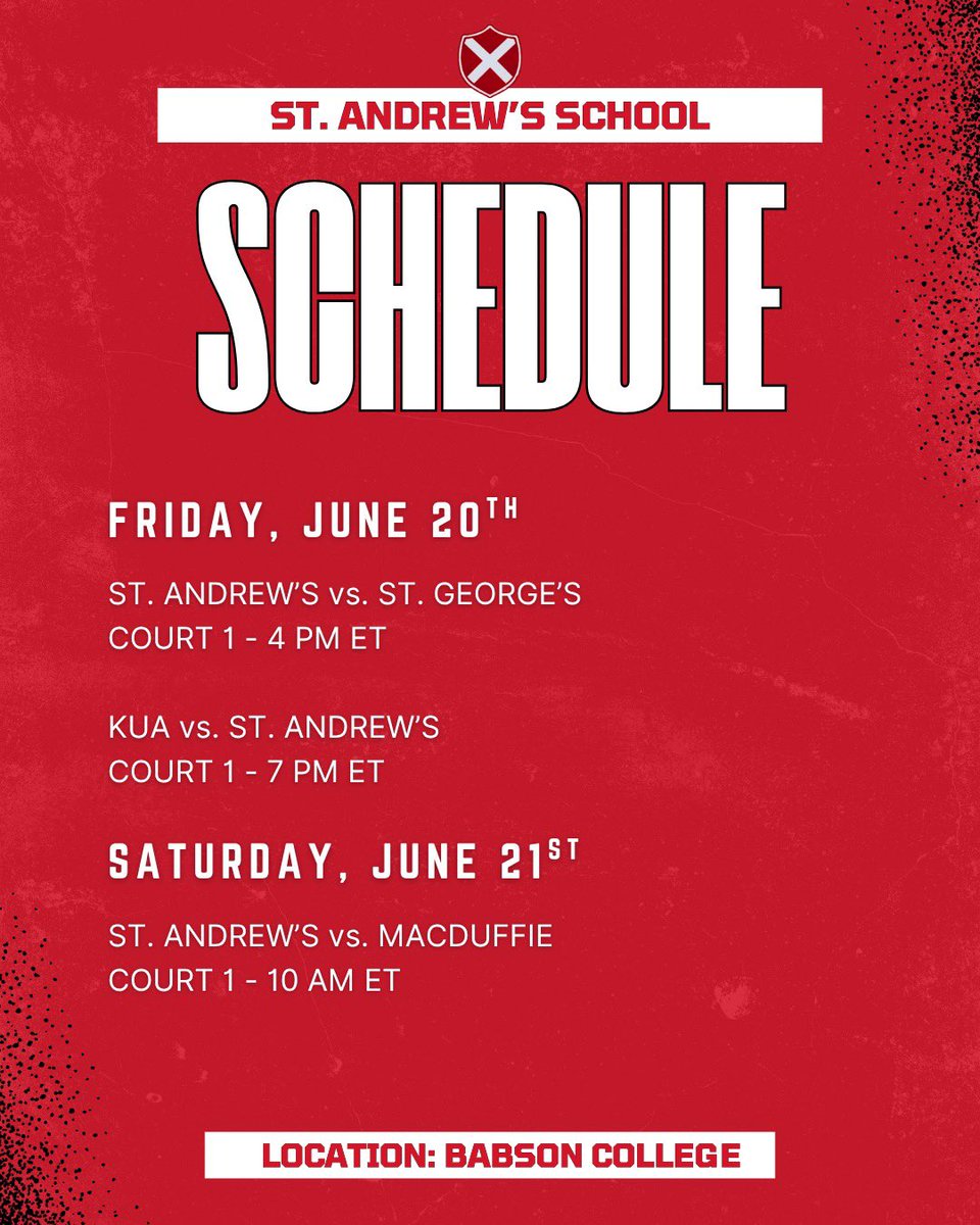 COACHES!!! here’s the NEPSAC showcase schedule for me and my team at babson college!!!