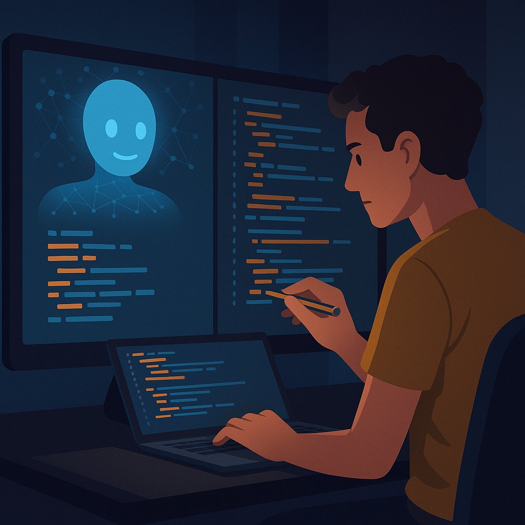 the_hacking_pro's tweet photo. 🆕 Nouvel article sur notre blog !
💻 L’IA ne remplace pas les devs, elle les rend meilleurs.
Pourquoi apprendre à coder reste essentiel, même à l’ère de l’IA 👉
https://t.co/3gLa8nyKqU
#code #IA #Dev #formation #TheHackingProject https://t.co/RDcnSJ2m3E