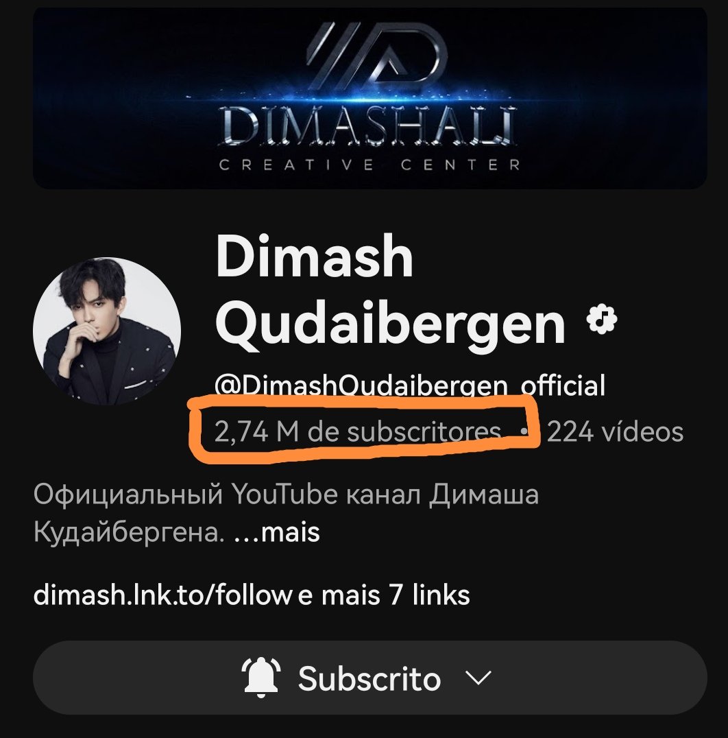 Paula_GPS's tweet photo. 🤘DEARS,
2.74M SUBSCRIBERS on Dimash's YouTube channel! Dimash forever! 🤘🥰
#TauIshinde
#LNOY
#TSOOS
#DimashQudaibergеn
@dimash_official ❤️ https://t.co/fEoK7s9q81