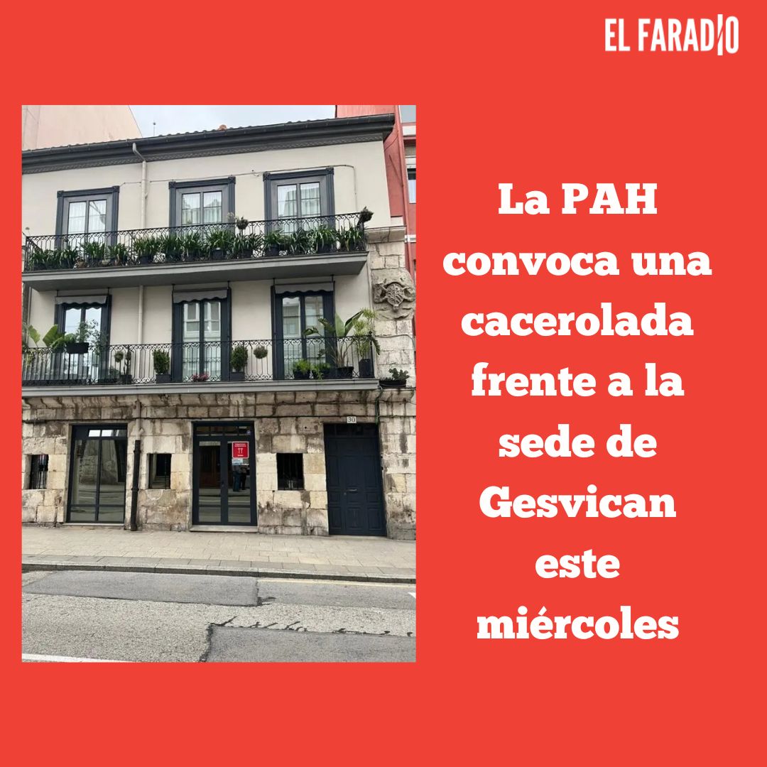El Faradio (@elfaradio) on Twitter photo La <a href="/PAH_Santander/">PAH Santander</a> convoca una cacerolada frente a la sede de Gesvican este miércoles
elfaradio.com/2025/06/16/la-…
#Vivienda #PAH #Derechos #Movimientos La <a href="/PAH_Santander/">PAH Santander</a> convoca una cacerolada frente a la sede de Gesvican este miércoles
elfaradio.com/2025/06/16/la-…
#Vivienda #PAH #Derechos #Movimientos