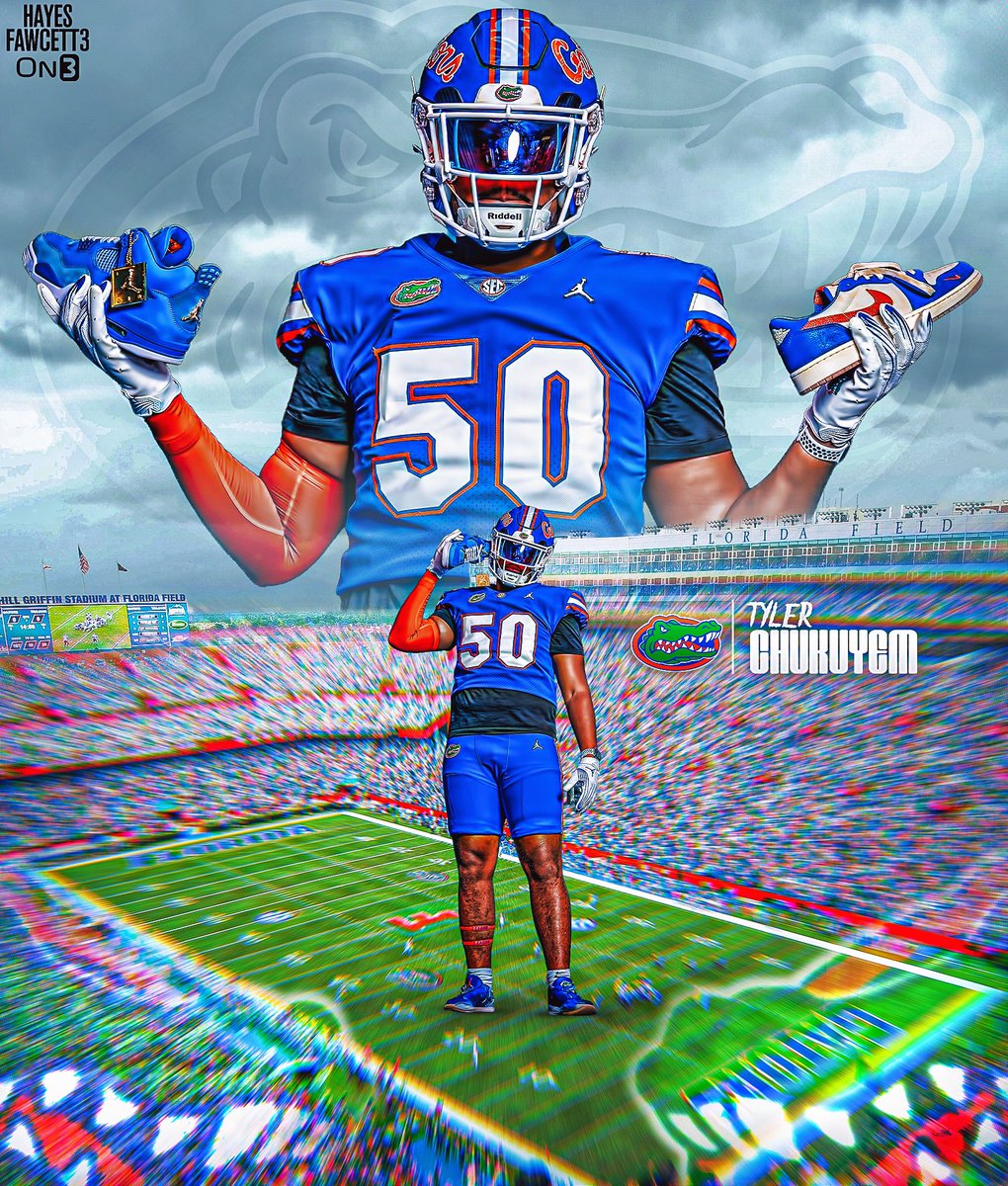 BREAKING: Class of 2026 OT Tyler Chukuyem has Committed to Florida, he tells me for @on3recruits

The 6’6 290 OT from Douglasville, GA chose the Gators over Ole Miss, Cincinnati, &amp; Florida State

“Bet on yourself”

on3.com/db/tyler-chuku…