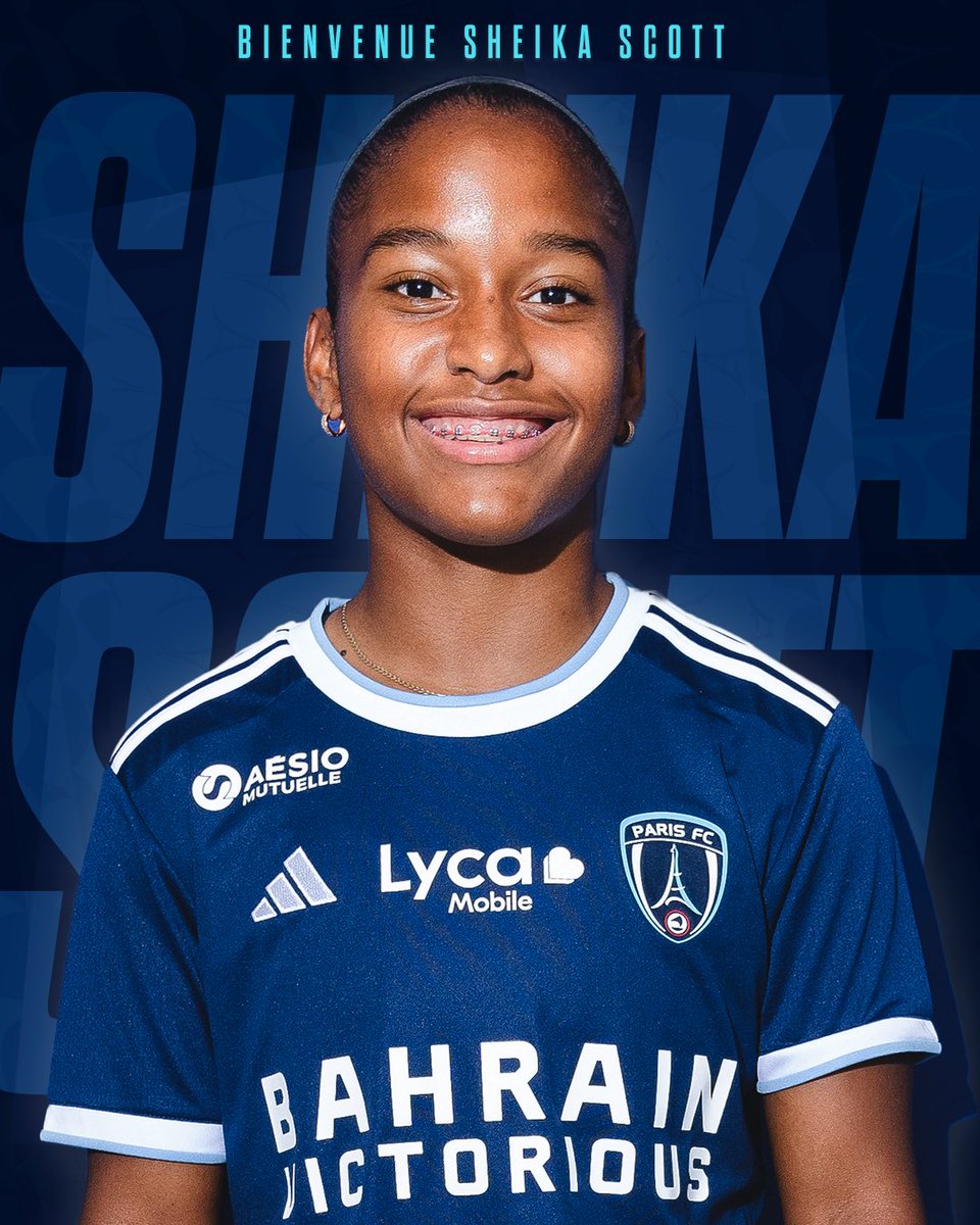 Paris FC Féminines (@pfc_feminines) on Twitter photo 𝐁𝐢𝐞𝐧𝐯𝐞𝐧𝐢𝐝𝐚 𝐒𝐡𝐞𝐢𝐤𝐚 💙
Le Paris FC est fier de vous annoncer l’arrivée de Sheika Scott ! La prometteuse milieu offensive costaricienne rejoint le club en provenance du <a href="/ldacr/">Alajuelense</a> pour écrire une nouvelle page de sa jeune carrière. Elle s’engage pour les 3 prochaines 𝐁𝐢𝐞𝐧𝐯𝐞𝐧𝐢𝐝𝐚 𝐒𝐡𝐞𝐢𝐤𝐚 💙
Le Paris FC est fier de vous annoncer l’arrivée de Sheika Scott ! La prometteuse milieu offensive costaricienne rejoint le club en provenance du <a href="/ldacr/">Alajuelense</a> pour écrire une nouvelle page de sa jeune carrière. Elle s’engage pour les 3 prochaines