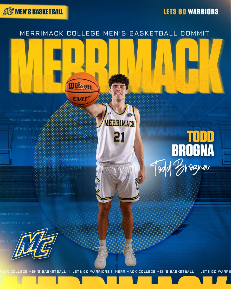 Up next we have our first transfer from Stonehill College, Todd Brogna! 

Brogna averaged 12.3 points per game last season for the Skyhawks. He was named to the All-Northeast Conference Third Team! 

#GoMack // #MakeChaos