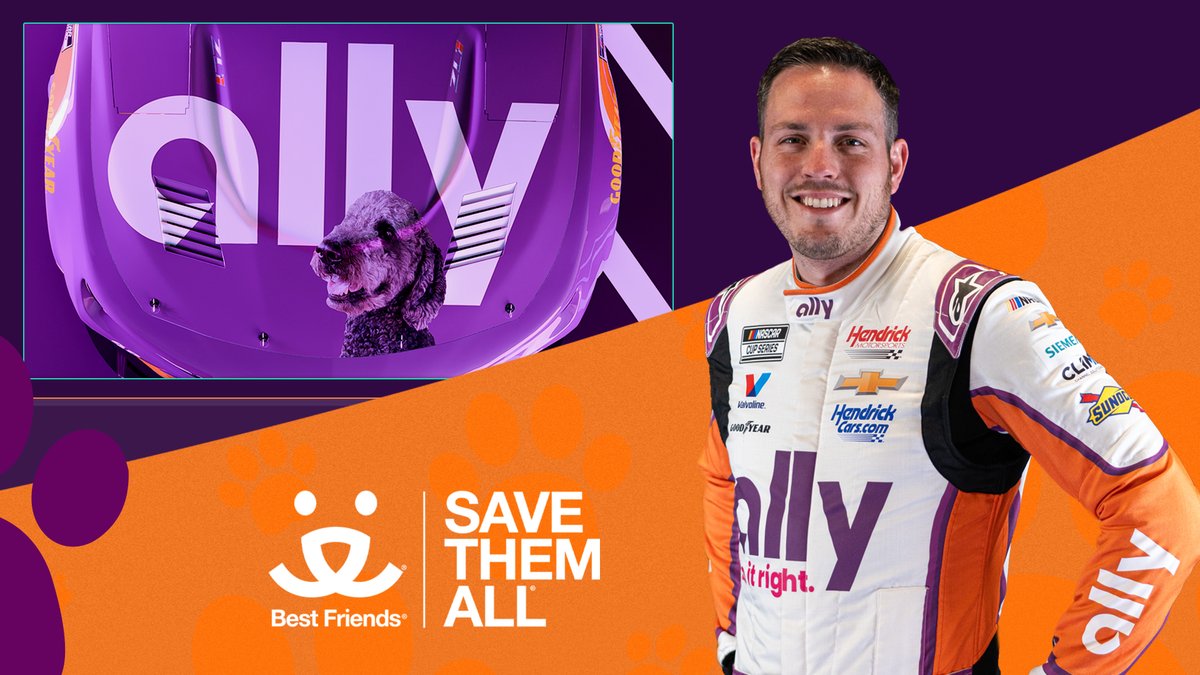 Ally Racing (@allyracing) on Twitter photo A "pup-tastic" superstar is joining the #Ally48 team at <a href="/PoconoRaceway/">Pocono Raceway</a>.🐶
Please welcome our newest Pup Crew member and the winner of the Paws and Pedals sweepstakes, Ozzie!🧡💜 A "pup-tastic" superstar is joining the #Ally48 team at <a href="/PoconoRaceway/">Pocono Raceway</a>.🐶
Please welcome our newest Pup Crew member and the winner of the Paws and Pedals sweepstakes, Ozzie!🧡💜