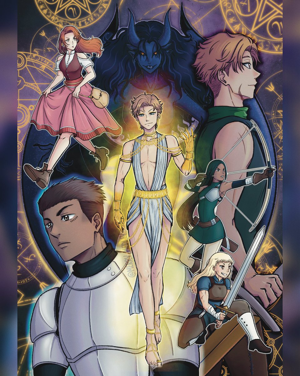 ¡Por fin he terminado el fanart de “Larga vida al rey”  de <a href="/LunnVic/">Irene Morales 🐝</a> !
Decir que me he enamorado de estos libros es poco. Ha pasado poco mas de una semana desde que terminé el último y ya tengo ganas de releérmelos… 
#largavidaalrey