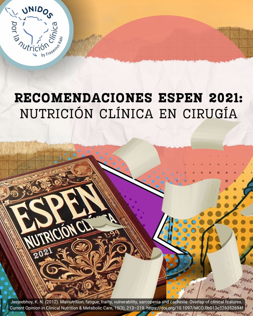 UnidosxNCmx's tweet image. 🩺 La guía ESPEN 2021 destaca 12 recomendaciones clave en nutrición clínica quirúrgica. Desde evitar ayuno hasta iniciar NE temprana. Alta evidencia y consenso.
👇 Consulta la tabla completa.
#ESPEN #NutriciónClínica #ERAS #CommittedToLife