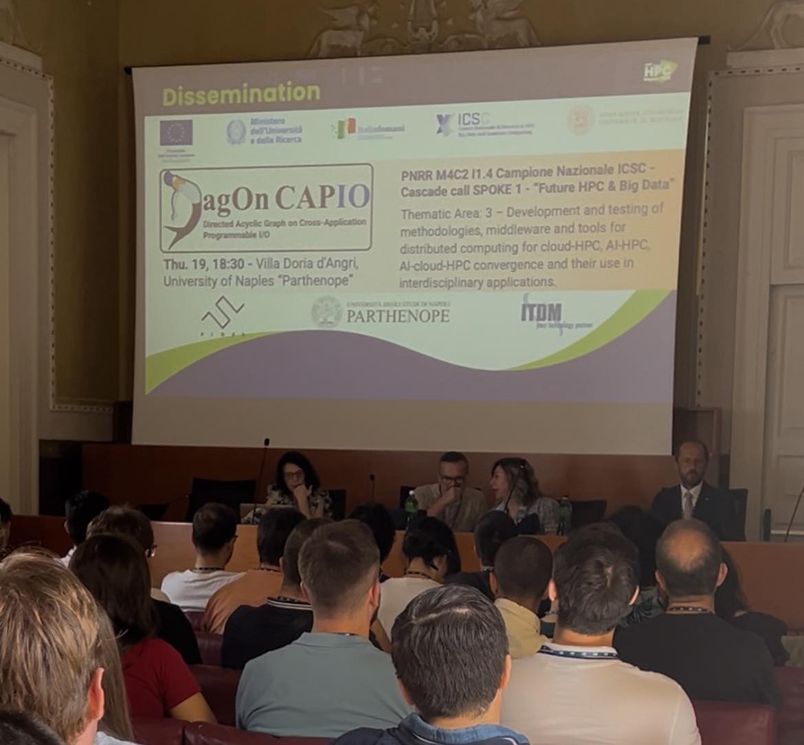 Next Thursday, our project will be presented by Prof.
<a href="/raffmont72/">Raffaele Montella</a> at the 3rd CINI
<a href="/HPC2025_Naples/">HPC Summer School</a> as a best practice in HPC applications! #dagoncapio #workflowinnovation #HPC <a href="/Uniparthenope/">Università degli Studi di Napoli "Parthenope"</a> <a href="/Fides_IT/">Fides Consulting</a> #ITDMgroup