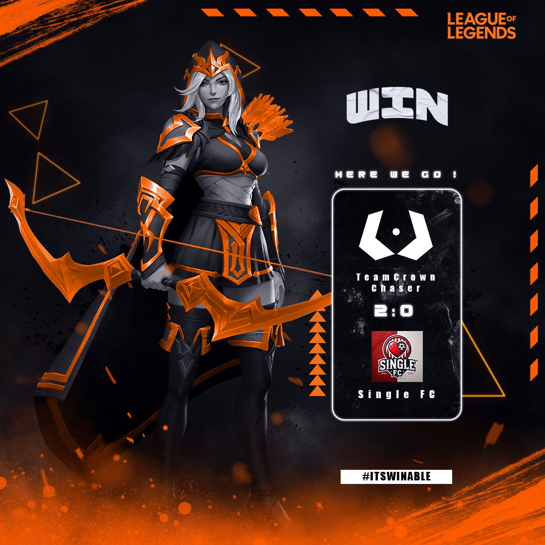 WINABLE (@winablegg) on Twitter photo #RESULTS #LeagueOfLegends Team Crown Chaser
🌎<a href="/PrimeLeague/">Die Techniker Prime League</a> DIV 6
🆚Single FC
Result: 2:0 WIN
Onward and upward! Another victory for the team!
Powered by:
<a href="/myckras/">CKRAS.com</a>
<a href="/WOEbootcamp/">WORLD OF ESPORT</a>
morada.de
#ItsWinable #RESULTS #LeagueOfLegends Team Crown Chaser
🌎<a href="/PrimeLeague/">Die Techniker Prime League</a> DIV 6
🆚Single FC
Result: 2:0 WIN
Onward and upward! Another victory for the team!
Powered by:
<a href="/myckras/">CKRAS.com</a>
<a href="/WOEbootcamp/">WORLD OF ESPORT</a>
morada.de
#ItsWinable