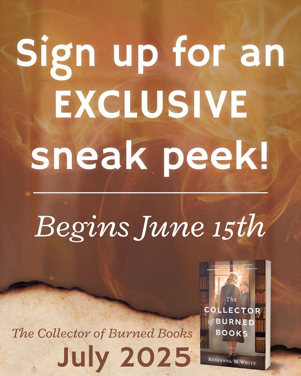 CreaJeanne's tweet photo. What if the books you loved were outlawed? #ReadDangerously.
Sign up for the secret newsletter to unlock your sneak peek: https://t.co/KODYkzKPPv
@roseannamwhite @tyndalehouse @Crazy4Fiction
#TheCollectorofBurnedBooks #Crazy4Fiction #HistoricalFiction #BookSneakPeek https://t.co/SvOYUcRmmd