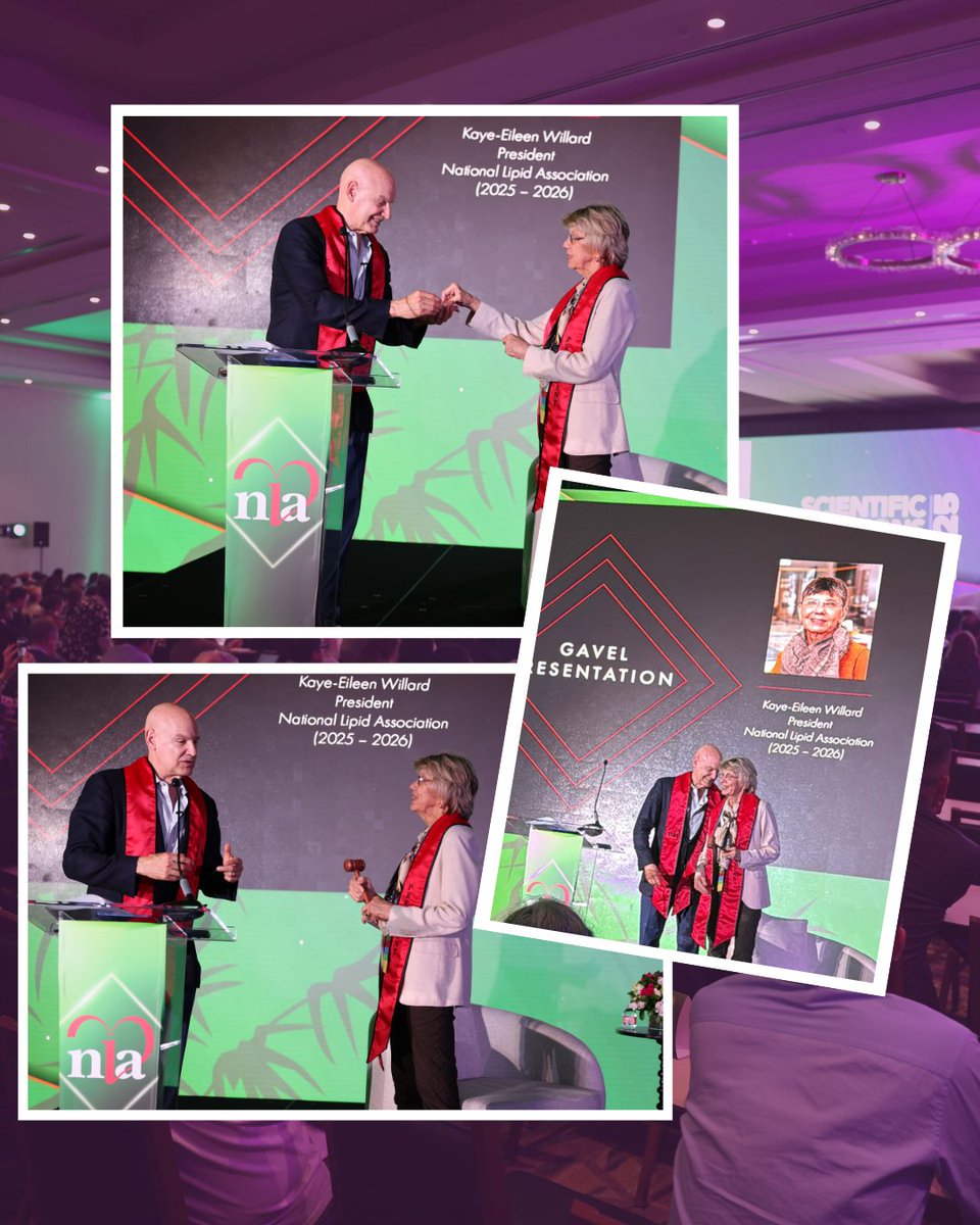 National Lipid Association (@nationallipid) on Twitter photo Passing the gavel at #NLASessions 🔁
Thank you <a href="/CBallantyneMD/">Christie Ballantyne</a> for a standout year of leadership, research, and advocacy.👏
Join us in warmly welcoming Dr. Willard as the 2025–2026 NLA President! Passing the gavel at #NLASessions 🔁
Thank you <a href="/CBallantyneMD/">Christie Ballantyne</a> for a standout year of leadership, research, and advocacy.👏
Join us in warmly welcoming Dr. Willard as the 2025–2026 NLA President!
