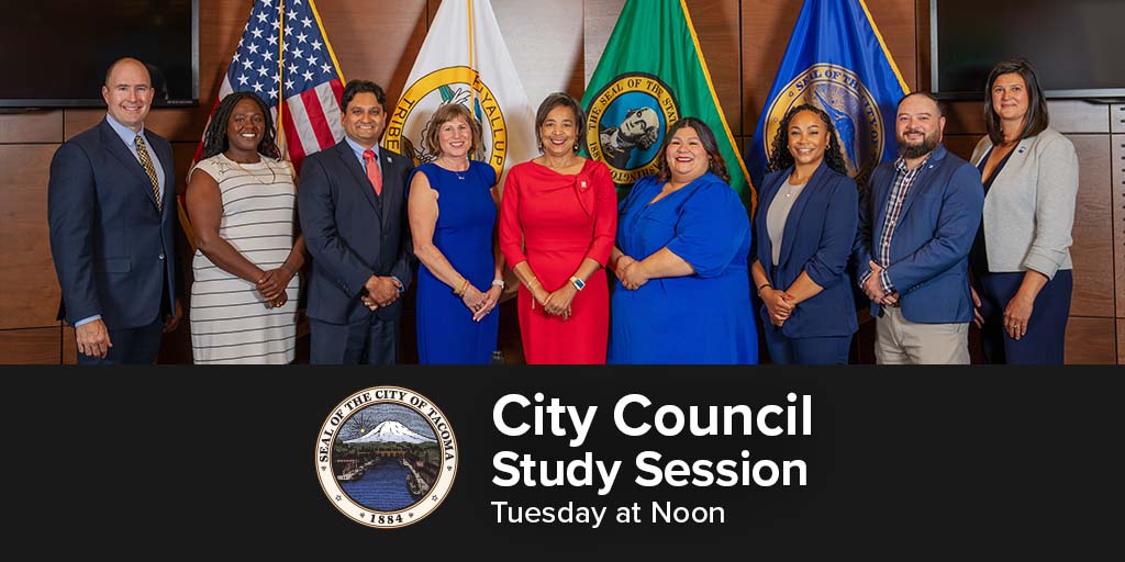 Join us for the #TacCouncil Study Session on Tues., 6/17 at noon. It's a hybrid meeting on Zoom and in-person at the Tacoma Municipal Building (747 Market St.), Council Chambers on the 1st floor. More info is at http://tacoma.gov/councilmeetings. Agenda: Regional Fire Authority Briefing. 