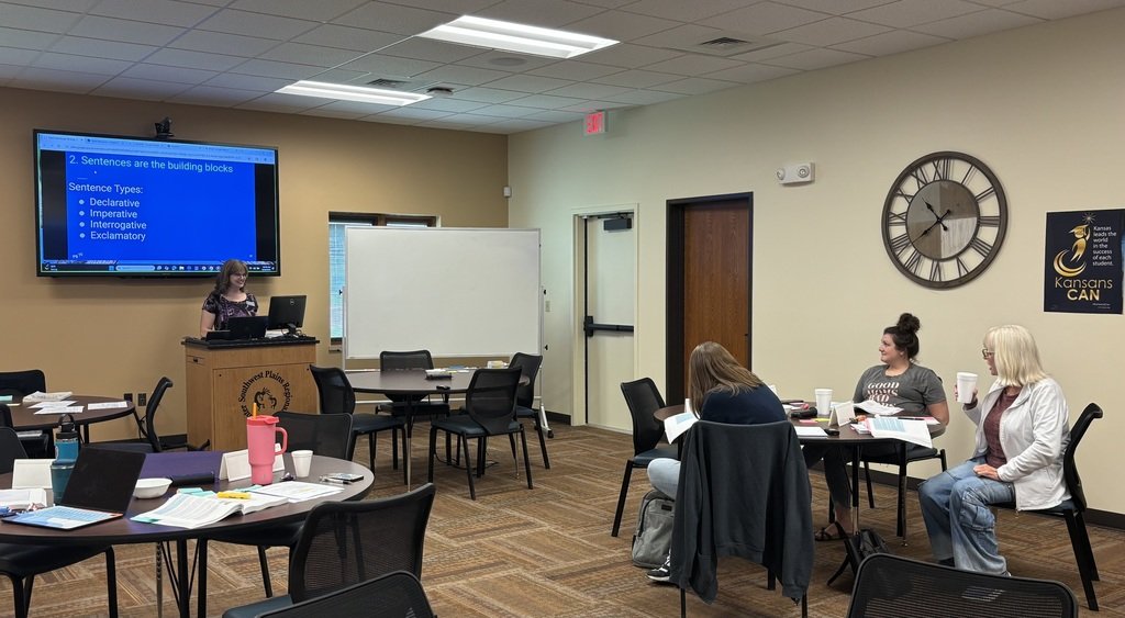 Southwest Plains (@swplains) on Twitter photo <a href="/swplains/">Southwest Plains</a> Consultant <a href="/swprscJen/">Jennifer Stelter</a> is facilitating today's workshop, Don't Just Assign Writing, Teach It! in person and to Zoom participants. Topics are explicit writing strategies starting with creating sentences from fragments and moving to multi-paragraph outlines and essays. <a href="/swplains/">Southwest Plains</a> Consultant <a href="/swprscJen/">Jennifer Stelter</a> is facilitating today's workshop, Don't Just Assign Writing, Teach It! in person and to Zoom participants. Topics are explicit writing strategies starting with creating sentences from fragments and moving to multi-paragraph outlines and essays.