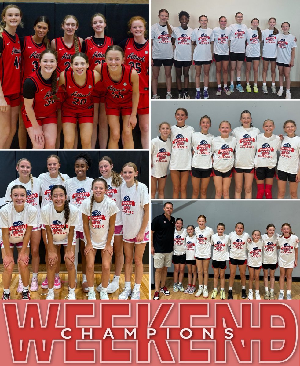 𝓦𝓔𝓔𝓚𝓔𝓝𝓓 𝓒𝓗𝓐𝓜𝓟𝓢 🏆
🏅9th EYBL
🏅9th EYCL Red
🏅9th EYCL Black
🏅9th East
🏅5th NIKE Red
🏅5th NIKE Black

#AttackFamily #ChampionshipCulture