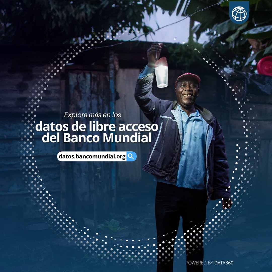 BancoMundial's tweet photo. ¡Ya puedes acceder a datos sobre desarrollo mundial para más de 200 economías! Tanto si eres estudiante, un investigador que necesita ideas, o responsable de formular políticas que da forma a las soluciones, #Data360 te ayuda a explorar, analizar y actuar. https://t.co/UfkigAiW0U