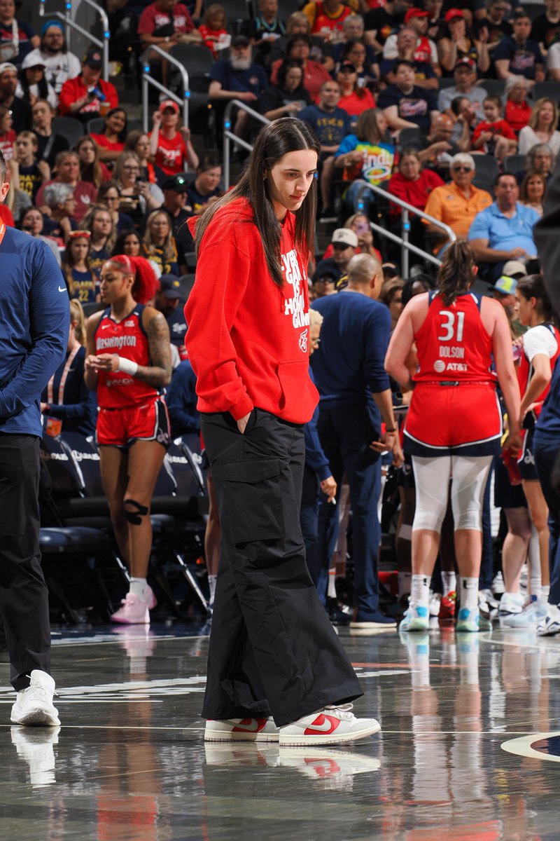 caitlin clark with the chill fits.