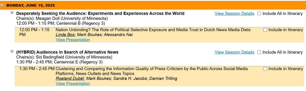 Last day of #ica25, two more presentations. Hope to see you there!