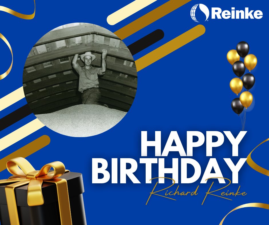Happy Birthday to the founder of Reinke Manufacturing, Richard would have been 103 today. 🎈🎂