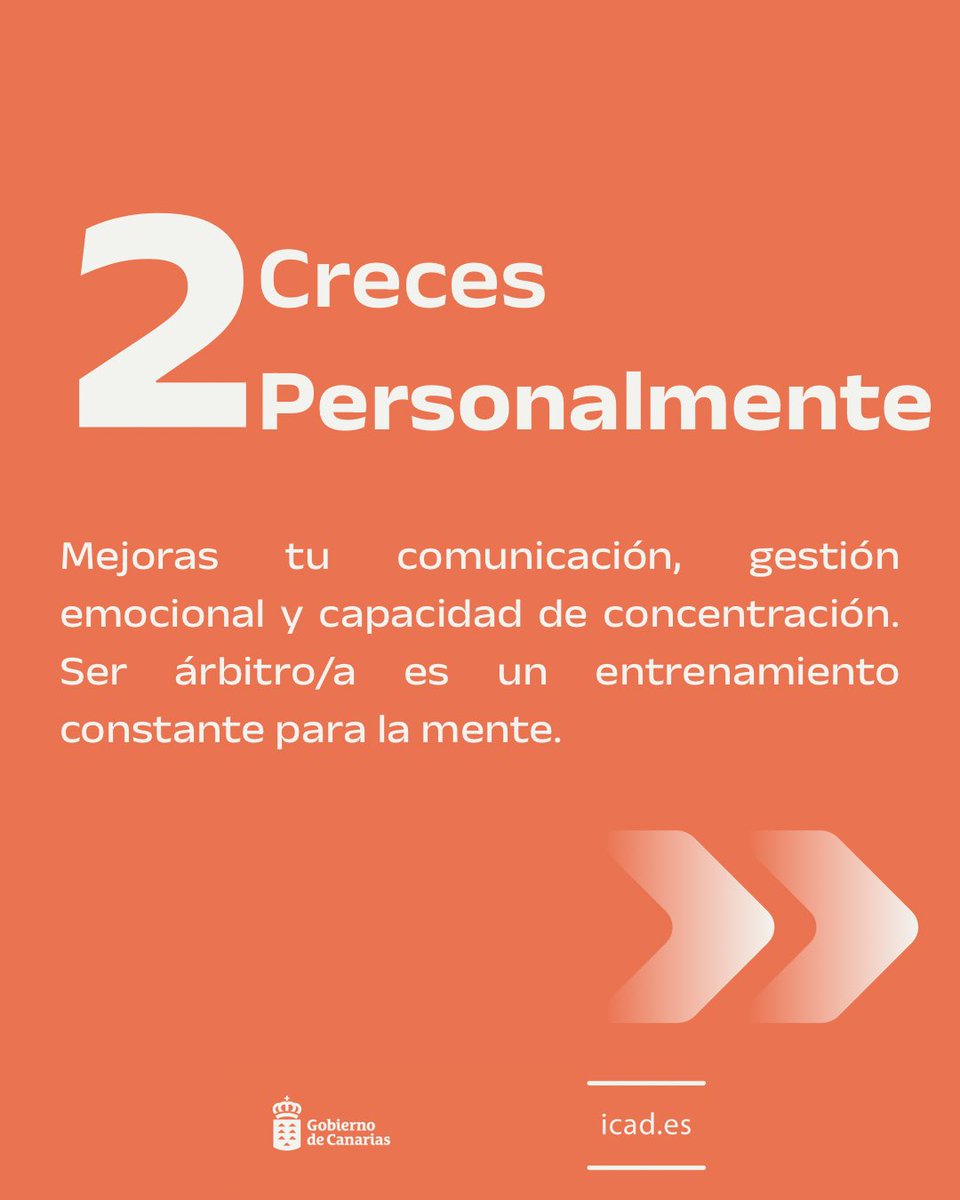 icad_es's tweet photo. ⚖️ ¿Por qué ser árbitro/a?
Porque lideras, tomas decisiones, mantienes el equilibrio y aprendes a gestionar la presión en cada jugada. Ser árbitro/a es mucho más que pitar: es desarrollar habilidades que te servirán dentro y fuera del campo. https://t.co/XROboVIJo1