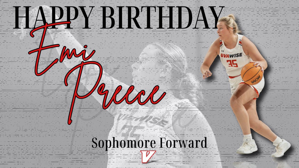 UVA WISE BASKETBALL (@uvawisewbb) on Twitter photo Back-to-Back Birthdays!
Happy Birthday to Sophomore Forward, <a href="/Emilea_05/">Emilea Preece</a> !
We hope you have the best day (with as much Taylor Swift music as possible)!
#VoverMe Back-to-Back Birthdays!
Happy Birthday to Sophomore Forward, <a href="/Emilea_05/">Emilea Preece</a> !
We hope you have the best day (with as much Taylor Swift music as possible)!
#VoverMe