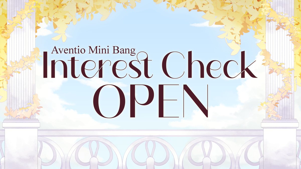 The interest check for an Aventio Mini Bang is open!

Interested in collaborating with different artists &amp; writers to create #aventio content? 

If so, please fill out our form below!

⟡ forms.gle/SoAqiTeUqxEbTy… ⟡

#アベンシオ #어벤레이 #砂理 #อเวนเรโช