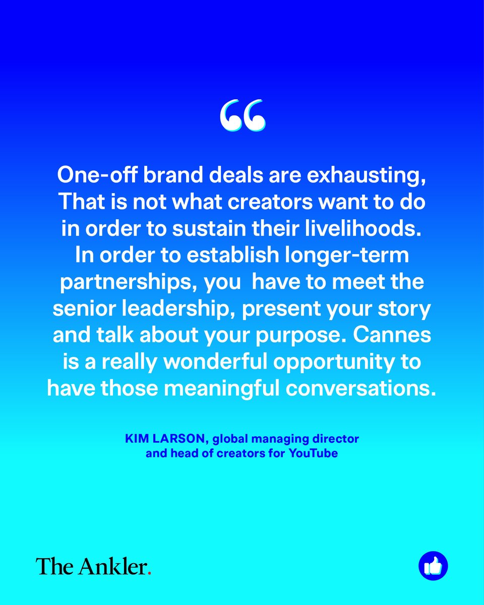 The Ankler (@theankler) on Twitter photo Cannes Lions isn’t just for CMOs anymore. Creators are flooding the Croisette, and brand execs are finally ready to meet them there. <a href="/natjarv/">Natalie Jarvey</a> reports from the Riviera on the $185B shift overtaking media: theankler.com/p/cannes-lions… Cannes Lions isn’t just for CMOs anymore. Creators are flooding the Croisette, and brand execs are finally ready to meet them there. <a href="/natjarv/">Natalie Jarvey</a> reports from the Riviera on the $185B shift overtaking media: theankler.com/p/cannes-lions…