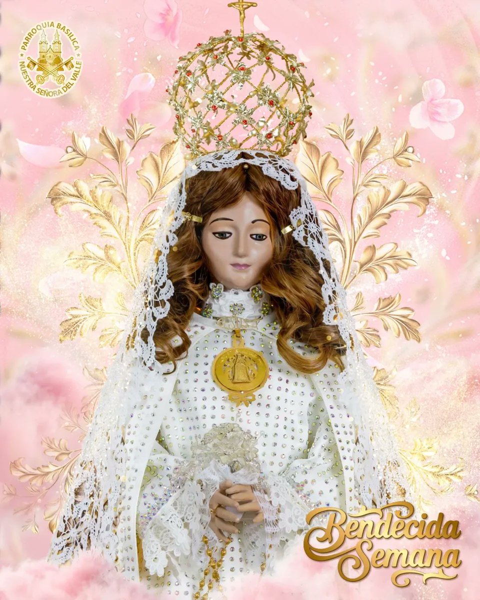 Madre del Valle, hoy queremos darte infinitas gracias porque nos regalas este maravilloso inicio de semana, el don de la vida, nos das salud y fuerzas, y porque siempre estás a nuestro lado, guiando, bendiciendo y llenando nuestra existencia con tu hermosa presencia.

¡Amén! 🙏