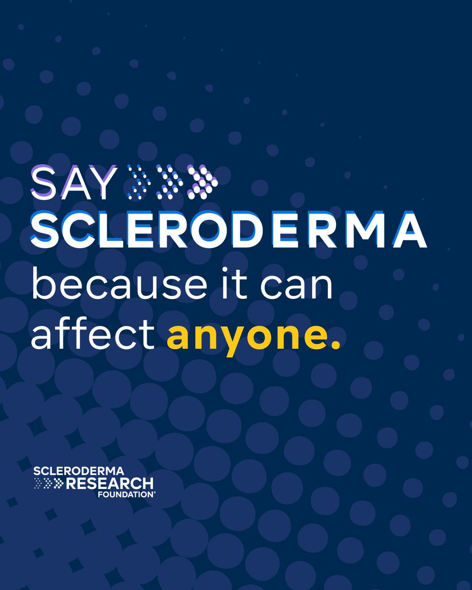 For #SclerodermaAwarenessMonth, join us to # SayScleroderma. 

#SayScleroderma with us—share your story, raise awareness, and help us move closer to finding a cure.

Check out these resources to get started: 🔗 srfcure.org/support-us/say…