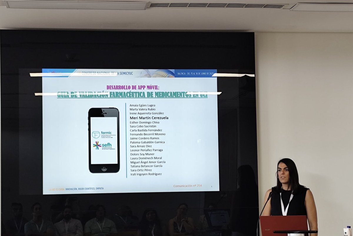 Hoy hemos presentado la Guía de Conciliación y la Guía de Validación de medicamentos en UCI desarrolladas por ⁦<a href="/FarMIC_SEFH/">FarMIC</a>⁩ ⁦<a href="/sefh_/">S.E.F.H</a>⁩ en el LX Congreso ⁦<a href="/semicyuc/">SEMICYUC</a>⁩ . Enhorabuena a todo el GT por el trabajo🌱