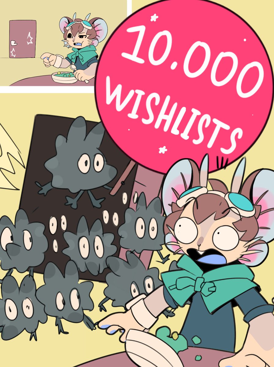 𝗪𝗘 𝗝𝗨𝗦𝗧 𝗣𝗔𝗦𝗦𝗘𝗗 𝟭𝟬𝗞 𝗪𝗜𝗦𝗛𝗟𝗜𝗦𝗧𝗦!!! ˚ ｡⋆

Thank you all so much for wishlisting Muri: Wildwoods ♡ you all made Muri spill their greens haha