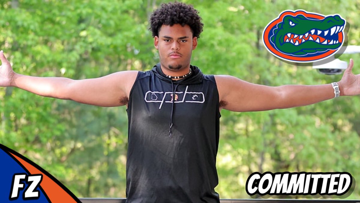 Florida_Zone's tweet photo. 2026 4⭐️OT Tyler Chukuyem has committed to the Florida Gators.
#O2AN6EANDBLUE https://t.co/yWW2WQ8PhX