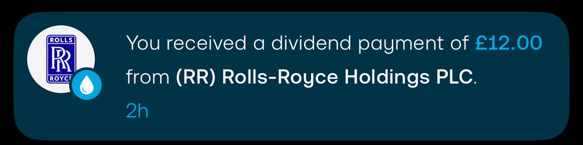 UKDivInvestor's tweet photo. I bought Rolls-Royce $RR.L with the view that the dividend would one day be reinstated. Today, that has been realised 🎉

The returns continue to grow 📈 https://t.co/fbuM4guloS