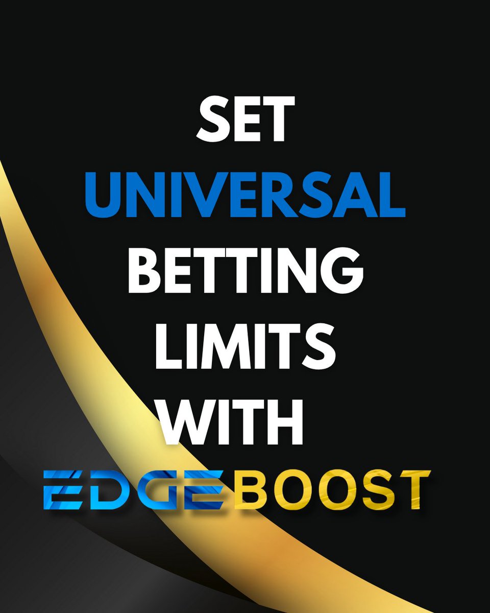edgeboostbets's tweet image. Set universal betting limits with EDGE Boost for responsible betting!