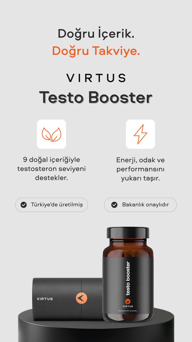 getvirtus's tweet photo. 💥 Testosteron 25’ten sonra düşmeye başlar…
Ama bu düşüşü durdurmak senin elinde.
Doğru içerik. Doğru takviye. Doğru rutin.
👇
Yorumlara “detay” yaz, sana özel bilgiyi gönderelim.

#testosteron #erkeksagligi #hormondenge #enerji #odak #performans #virilite #erkekperformansı #testobooster #virtus #doğaltakviye #sağlık #erkekgücü #biohacking #fokus #zindelik