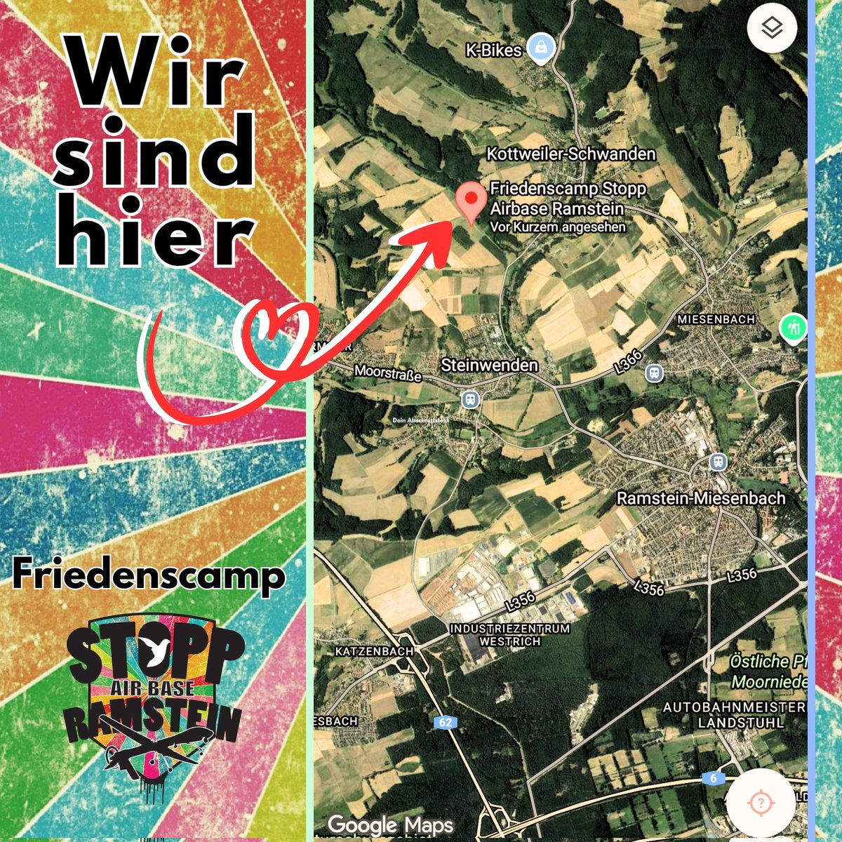 🚨 Anreise-Tipp: Radrennen am 27.06.! Kommt früher 🏕️
📍 Camp: maps.app.goo.gl/CPjiyk3zjrHgQ1…
ℹ️ Anreise: stoppramstein.de/camp/mitfahrge…

Weiter lesen: facebook.com/share/p/1Nwcom…