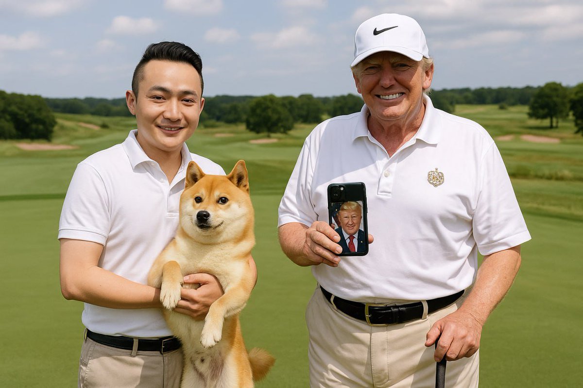 USD1DOGE_TRON's tweet photo. Fore the culture! ⛳️
$USD1DOGE hits the green with @justinsuntron & President @realDonaldTrump 🐶🇺🇸
When memes, markets, and moguls align… you know something big is coming.
#CryptoGolfClub #USD1DOGE #TrumpOnChain #DOGEforever https://t.co/ythN0m13IB